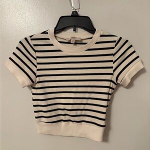 Atelier by Kirious Striped Cropped Top